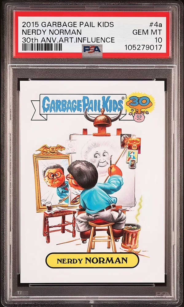 2015 Topps Garbage Pail Kids 30th Anniversary #4a Nerdy Norman PSA 10 Gem Mint