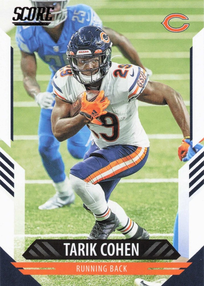 2021 Score #122 Tarik Cohen  Chicago Bears Football Card