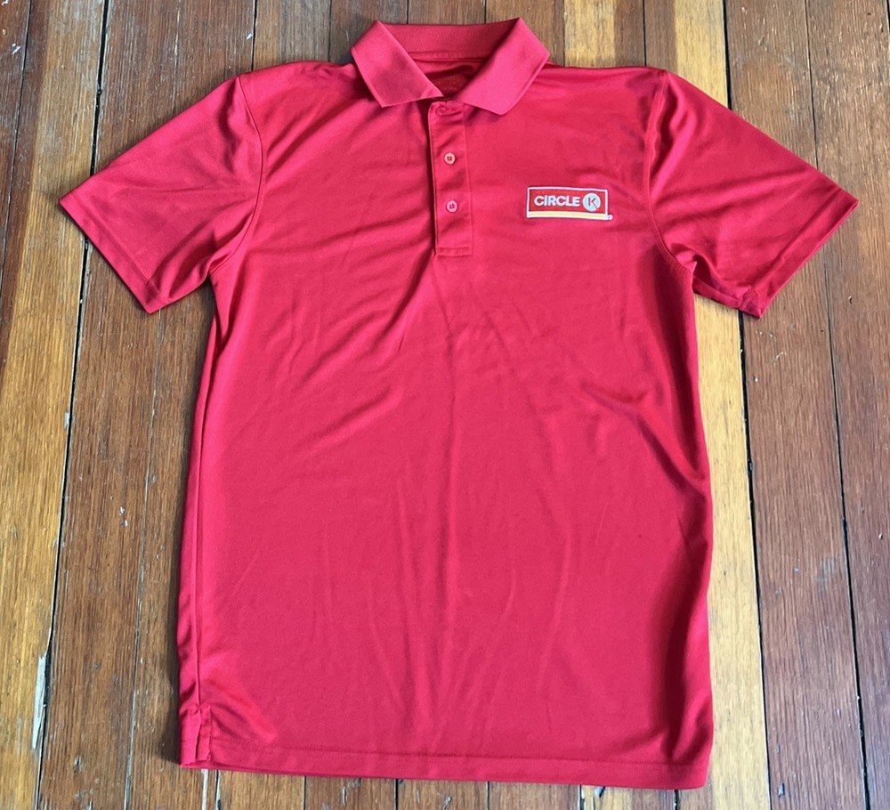 Circle K red polo shirt small Workwear Uniform Breathable