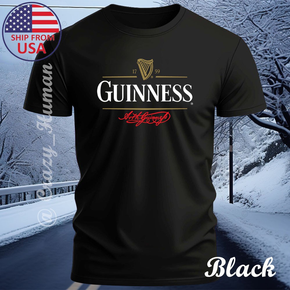 Guinness Design Funny T-Shirt All Size Made In USA Free Shipping