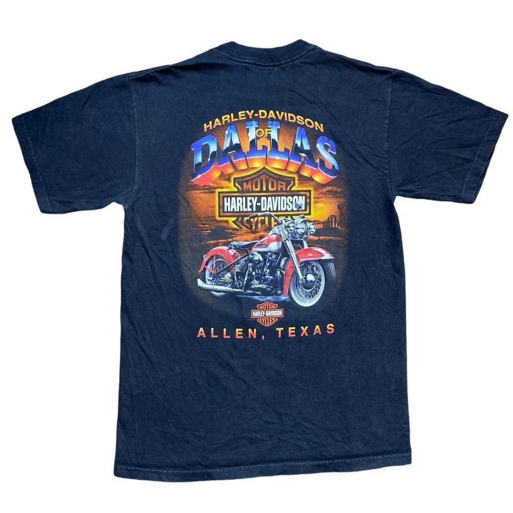 Harley-davidson Men's Black and Red T-shirt