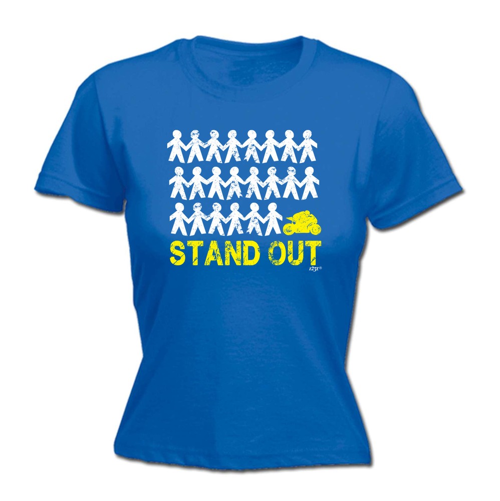 Stand Out Racing Motorbike - Womens T Shirt Funny T-Shirt Novelty gift tshirt
