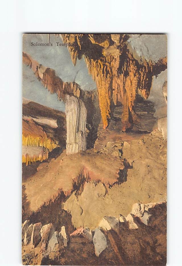Postcard Solomon's Temple Endless Caverns New Market Virginia USA