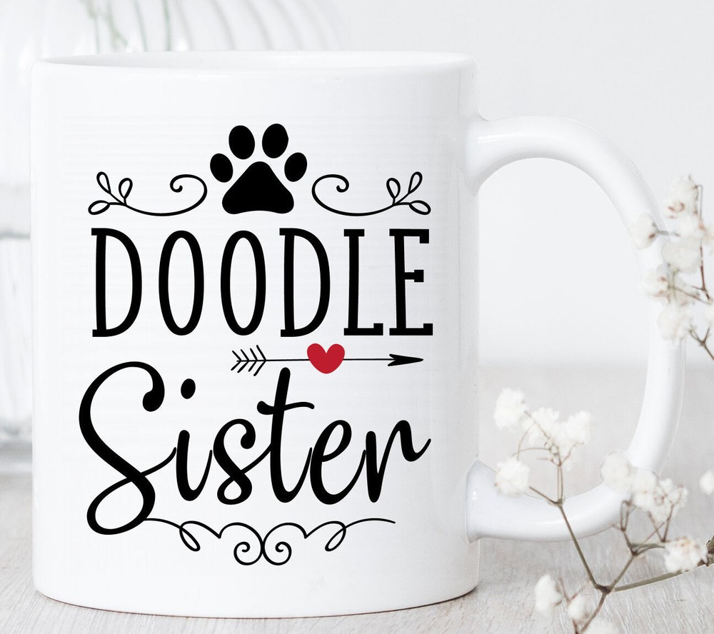 Funny Cute Doodle Sister Lover Gift Ceramic Mug