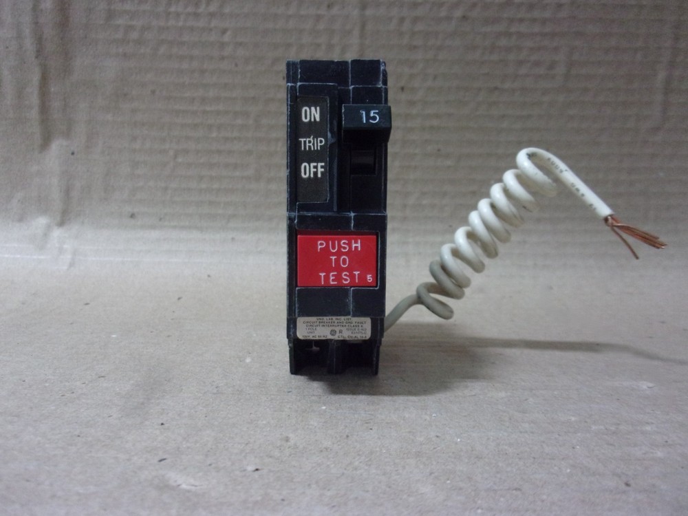 GE THQL THQL1115GFT THQL1115GF 1 POLE 15 Amp GFI GROUND FAULT CIRCUIT BREAKER