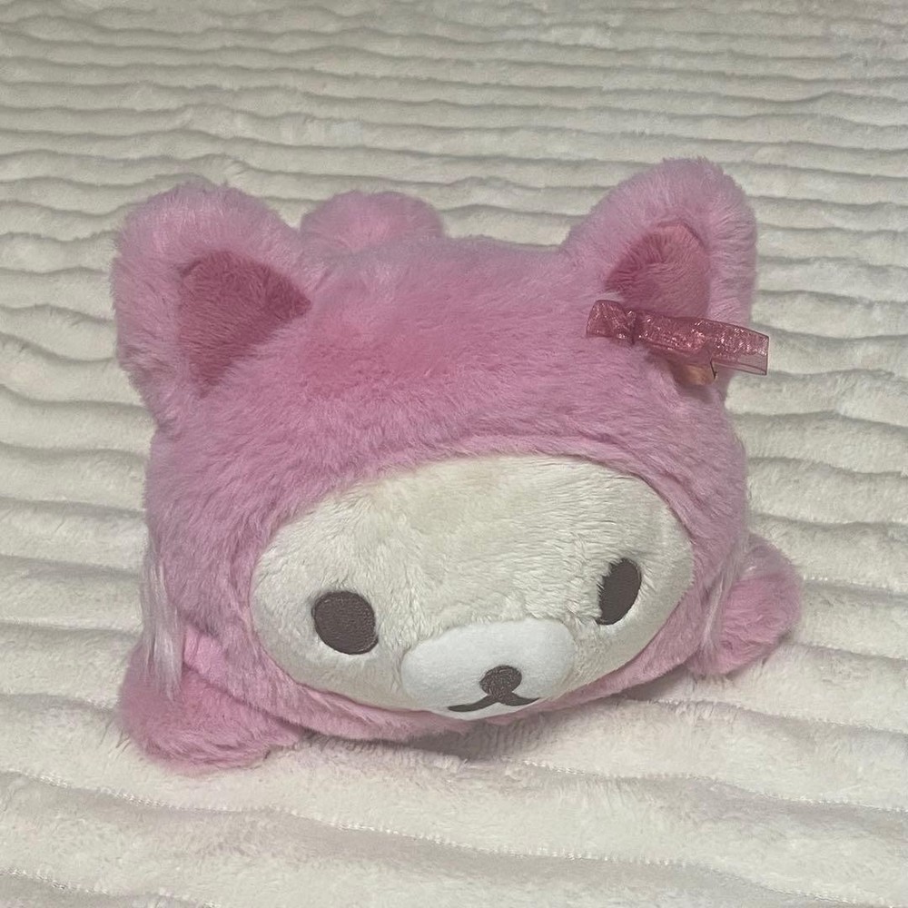 Rilakkuma Strawberry Cat Korilakkuma Plush Doll Pink Japan Collector