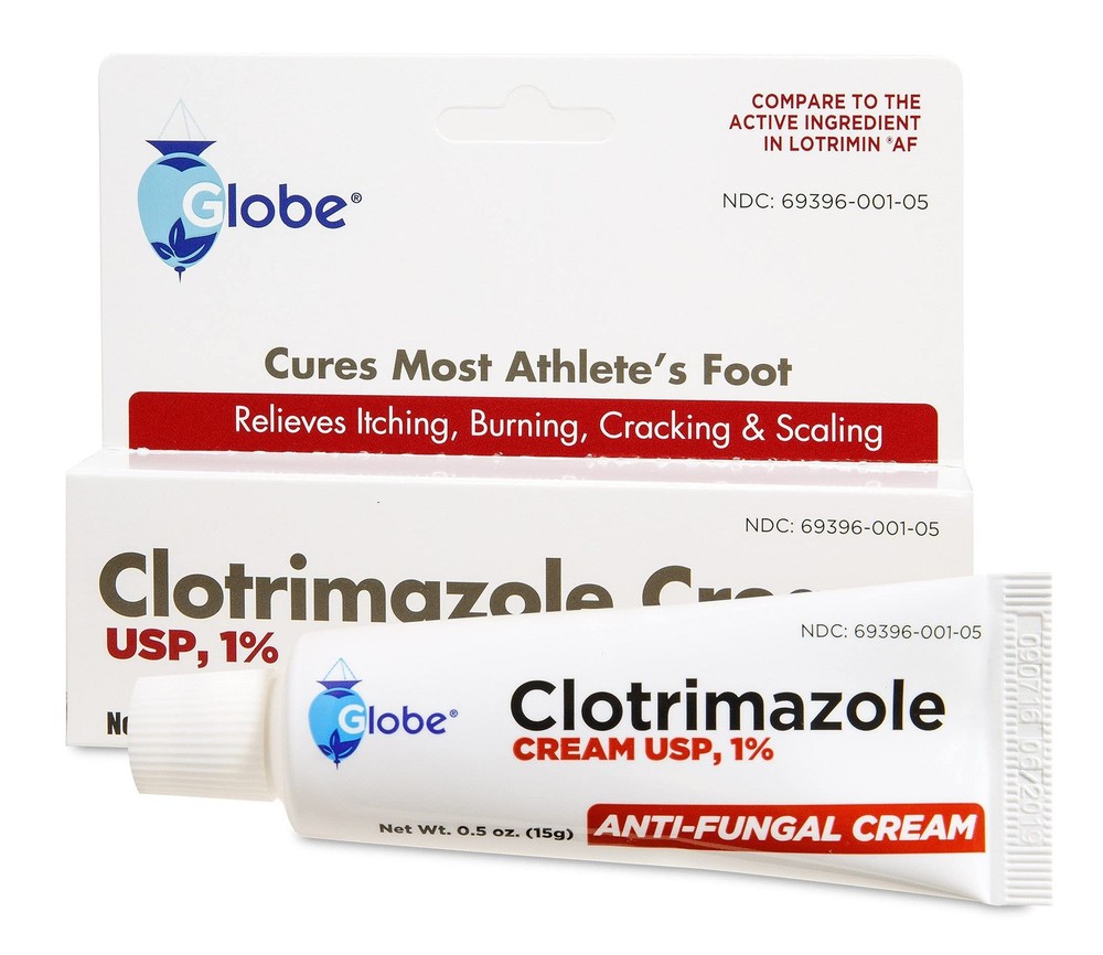 Globe Antifungal Cream 1% (0.5 oz) relieves the itching, burning, cracking an...