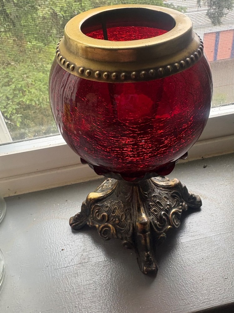 Fairy Lamp Red Vintage Base