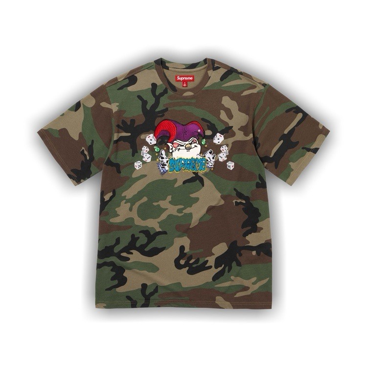 Supreme AOI Jester S/S Tee (Camo) - Size Medium - Brand New