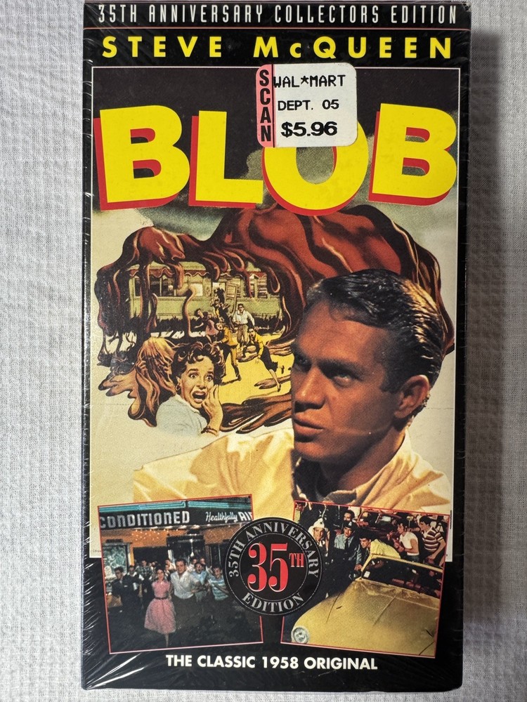 The Blob 35th Anniversary Collector’s Edition VHS 1994 Sealed Horror Classic New