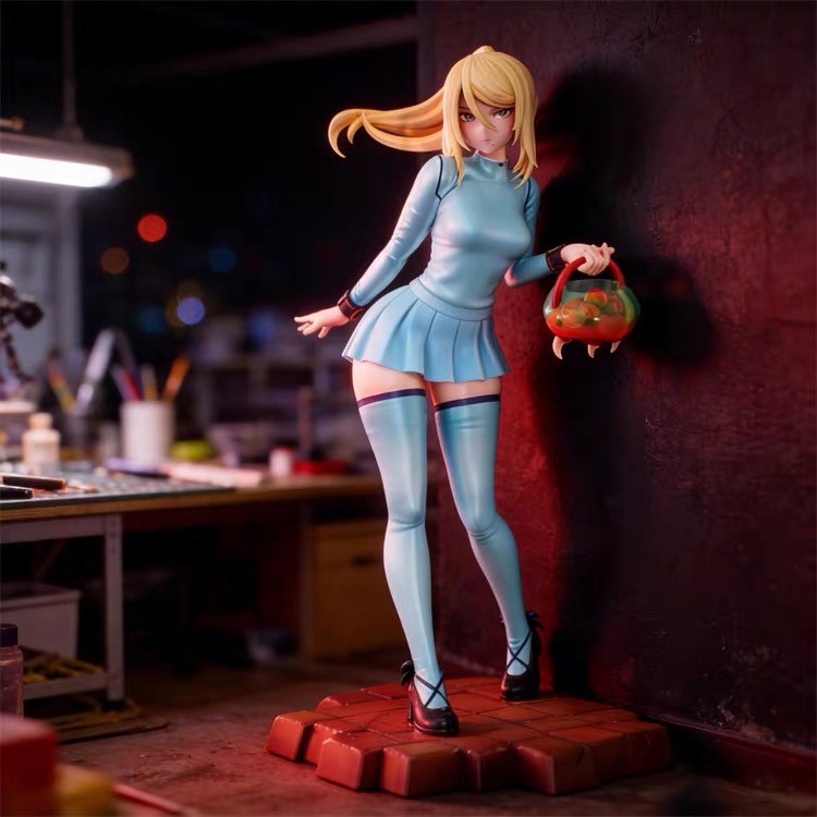 3D Print 1/8 1/6 Samus Aran Garage Kit Figure Model Kit Unpainted Unassembled GK