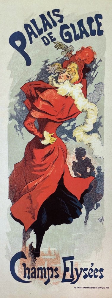 10516.Decor Poster.Room wall interior art design.French Glace Palace skating
