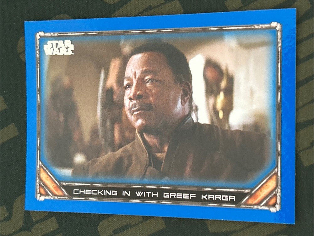 2020 Topps Star Wars The Mandalorian Season 1 - Rare Blue Parallel - #3