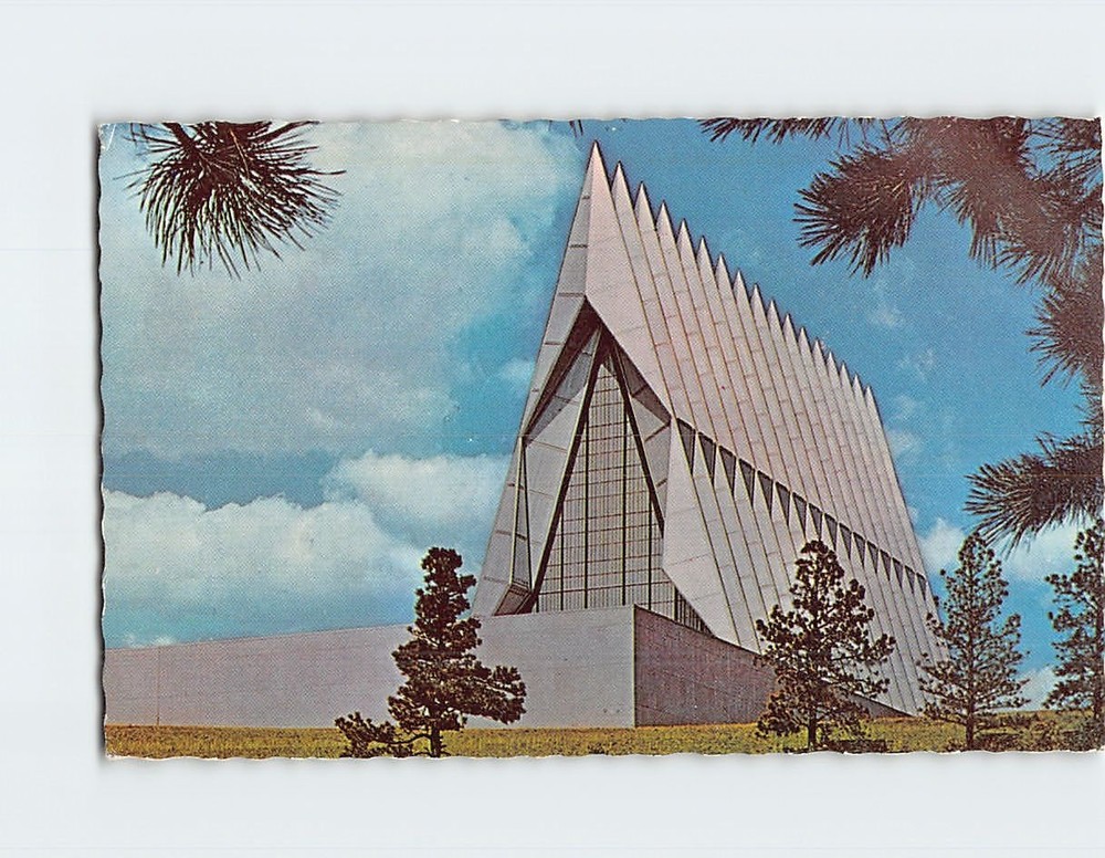 Postcard Cadet Chapel US Air Force Academy Colorado USA