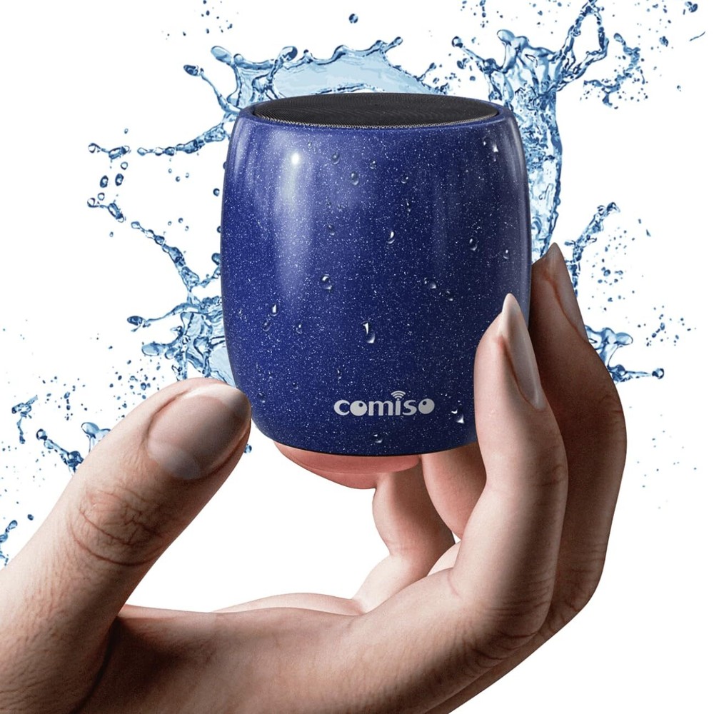 Compact Bluetooth Speaker with 360HD Stereo Sound, Robust Bass, Mini Design for Portability