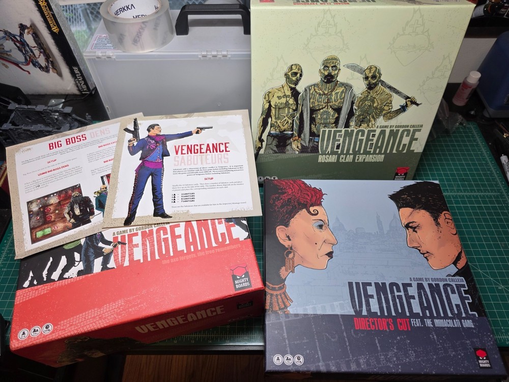 Vengeance Board Game KS Edition with Extras + All Expansions