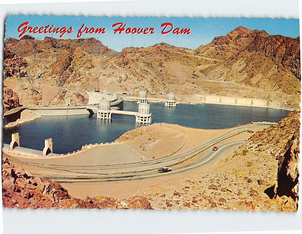 Postcard Greetings from Hoover Dam Nevada-Arizona USA