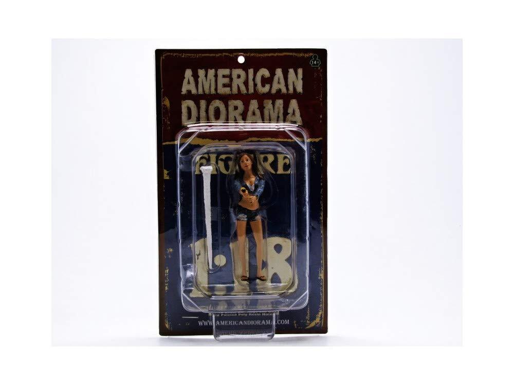 Car Wash Girl Jessica Figurine for 1/18 Scale Models