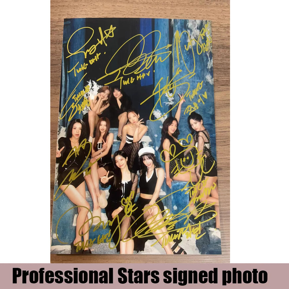 TWICE Group Autographed Hand Signed Photo K-POP Collection 4*6 Best