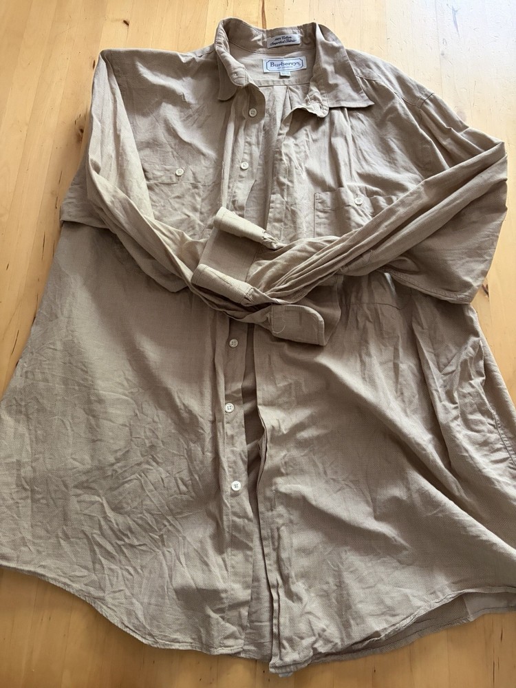 Burberry London Men's Long Sleeve Button-Down Shirt
