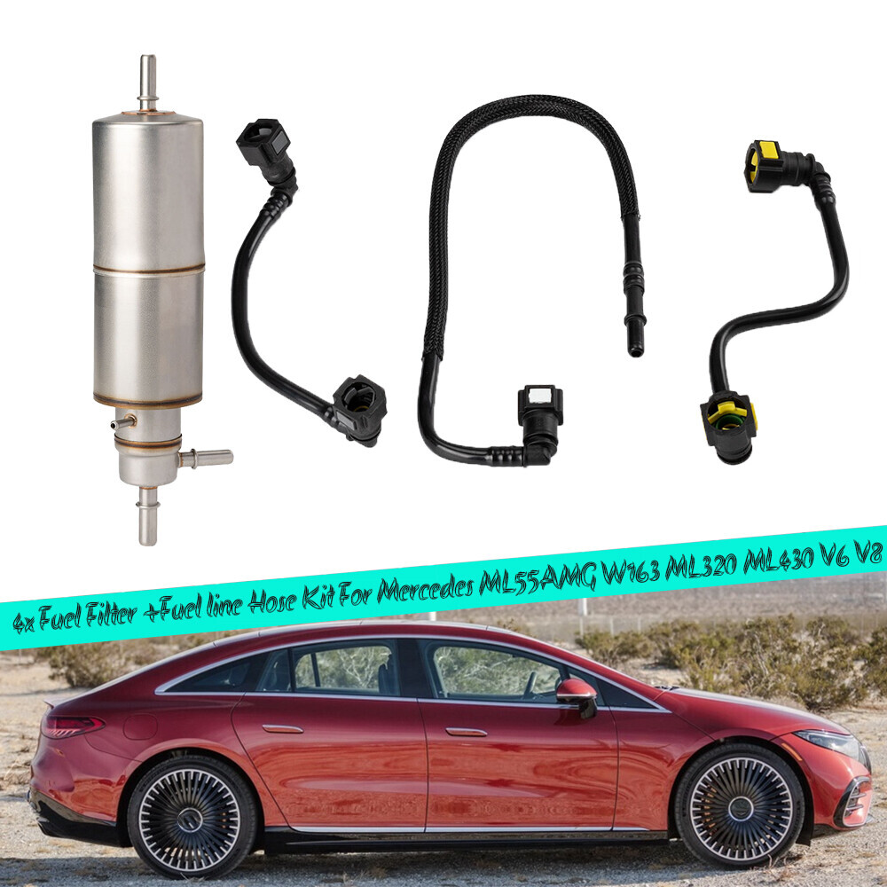 3PCS Fuel Filter Kit Fuel Lines For Mercedes ML320 ML430 ML55 AMG 1634770701
