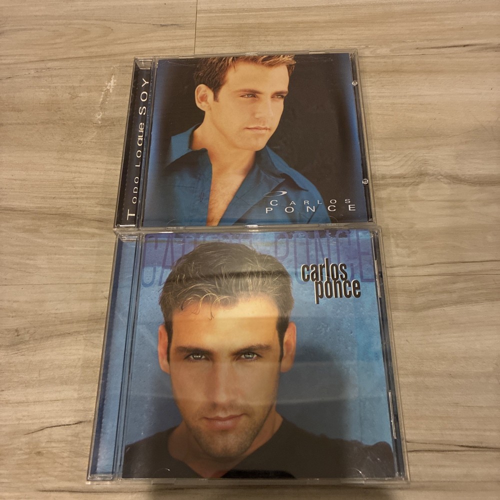 Carlos Ponce  2 CD LOT - Todo Lo Que Soy & Self Titled - Spanish Espanol CDs