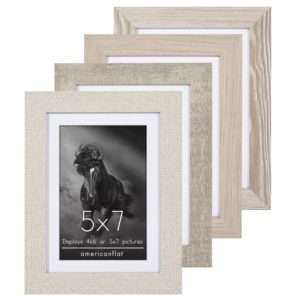 Americanflat Picture Frame Set With Mat - Ideal for Displaying Your Favorite Photos and Artwork