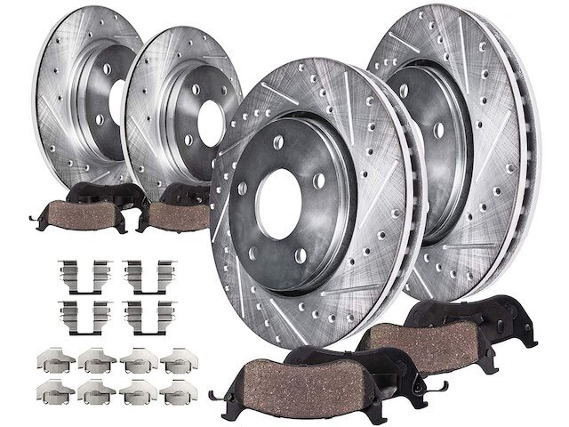 Front and Rear Brake Pad and Rotor Kit fits Sebring 2001-2005 3.0L V6 54XWGY
