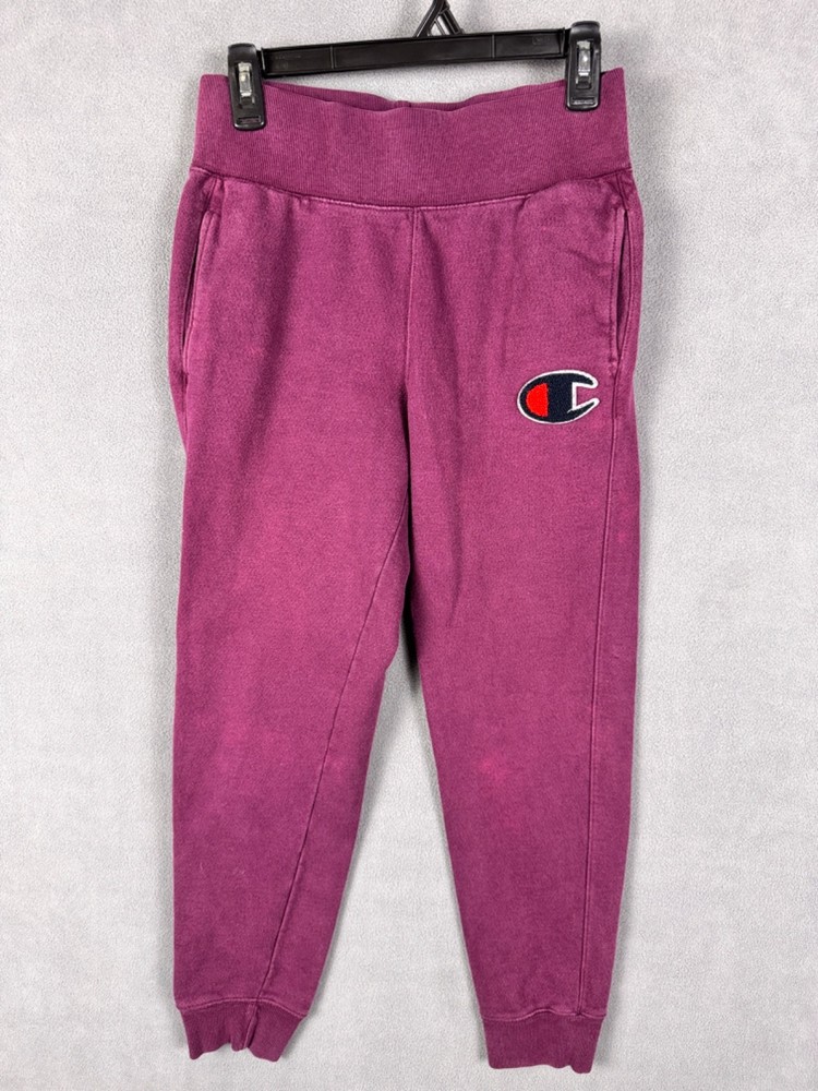 Champion Reverse Weave Sweatpants Mens Small Maroon Sportswear BlokeCore Joggers