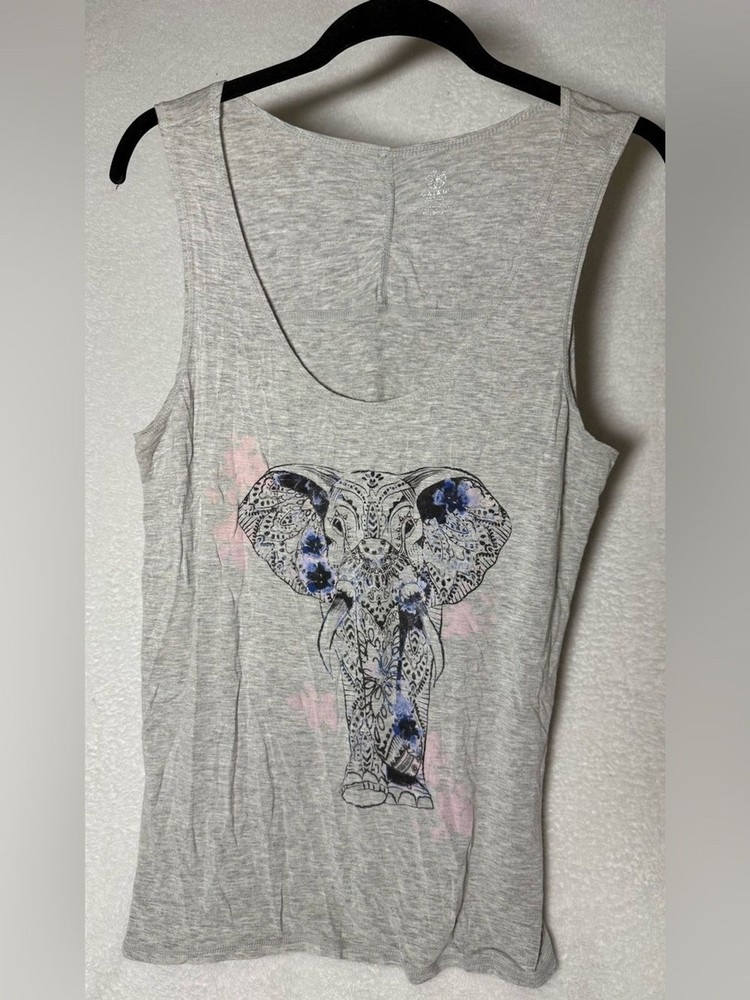 Gaiam Elephant Graphic Tank Top - - Size XLarge