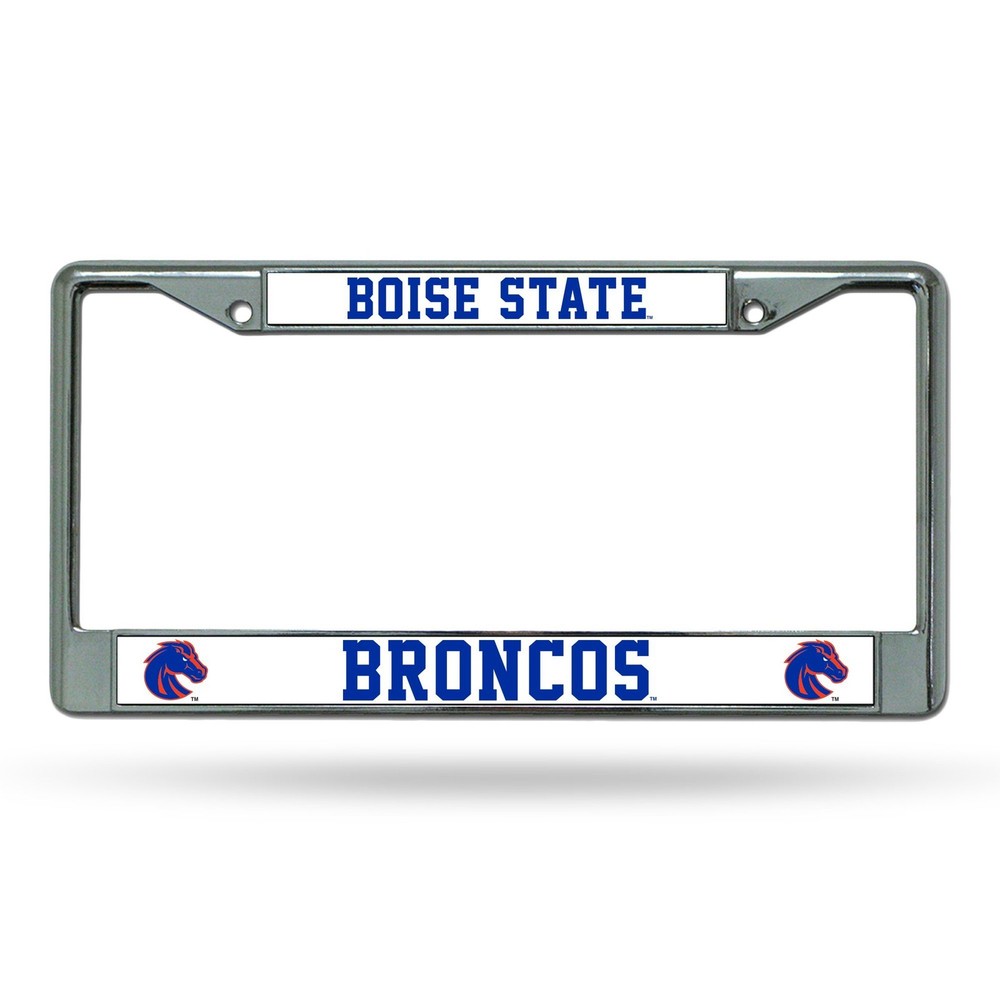 Boise State Broncos Chrome Metal License Plate Frame Premium Design