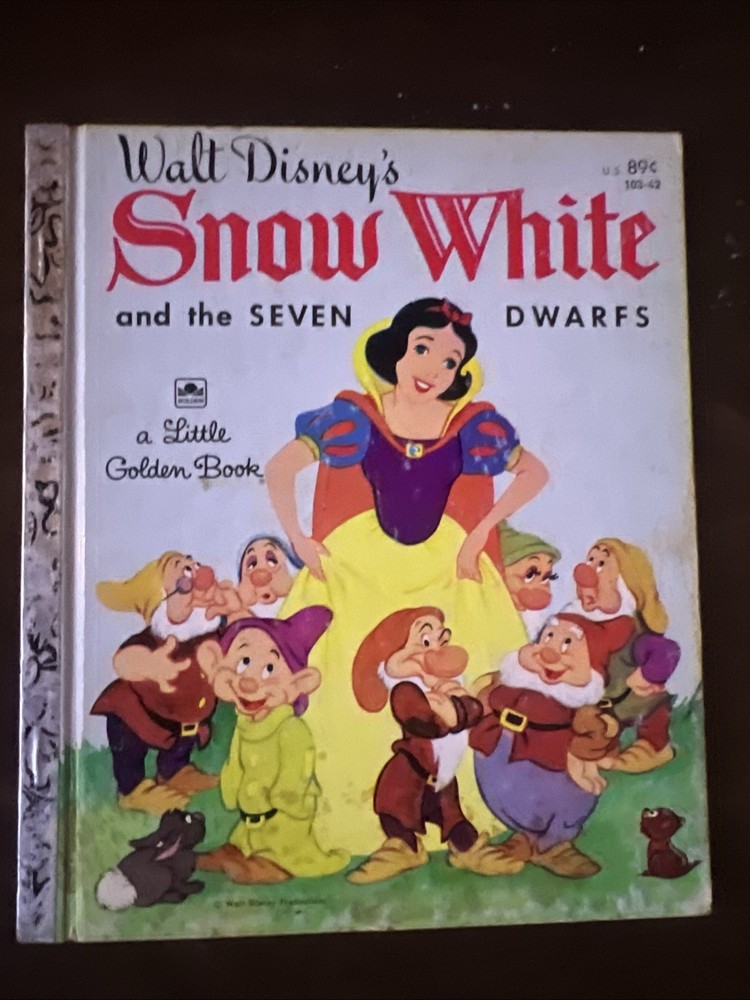 Snow White And The Seven Dwarfs A Little Golden Book Walt Disney 1948 Vintage