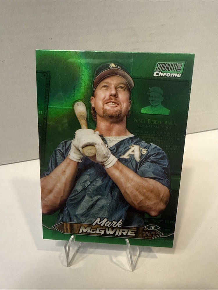 2024 Stadium Club #263 Mark McGwire Chrome Green Refractors