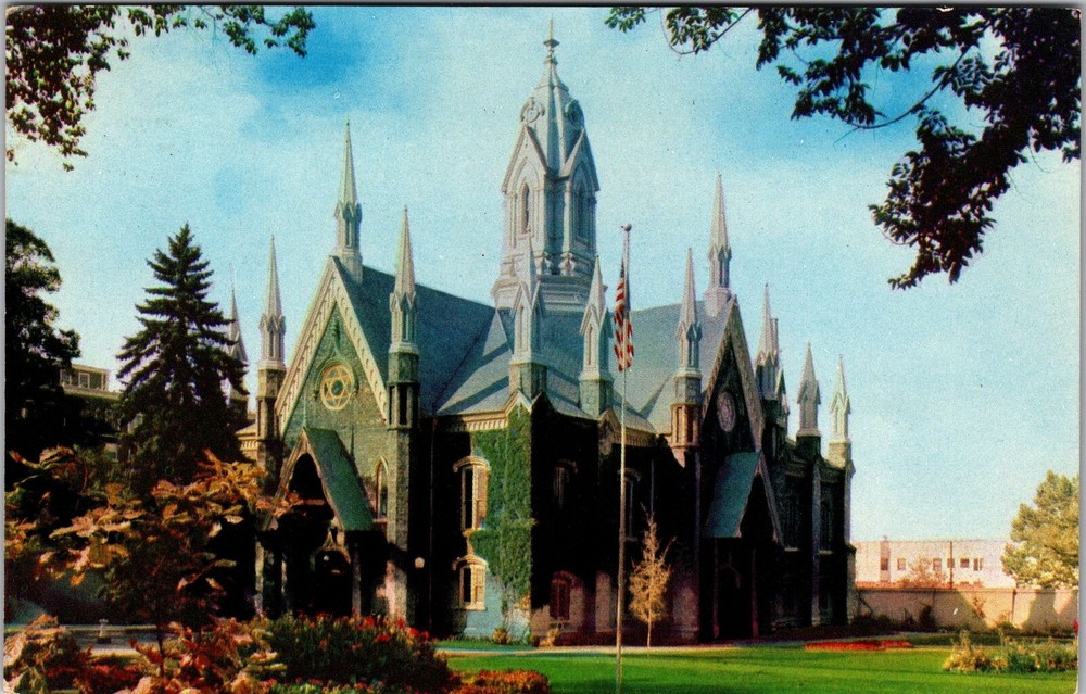 Salt Lake City UT-Utah, The Assembly Hall, Temple, Vintage Postcard