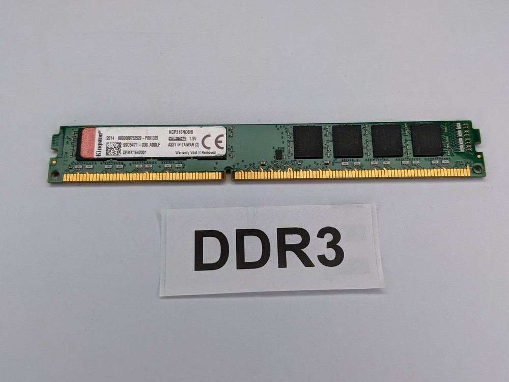 Kingston KCP316ND8/8 8GB (1x8GB) 1Rx8 PC3-12800 DDR3 Low Profile Desktop Memory
