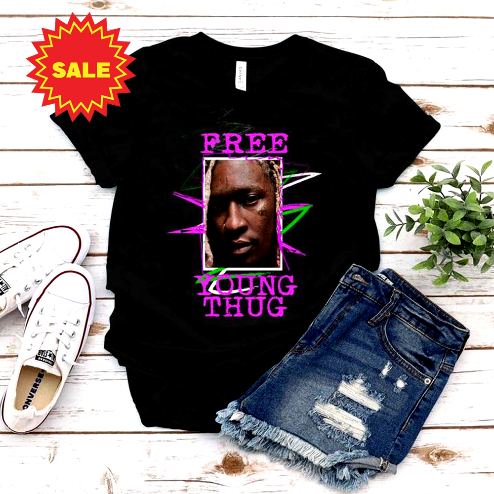 Free Young Thug Black T-Shirt Cotton Unisex S-5XL