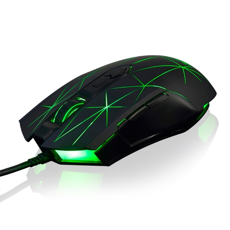 USB Mouse With RGB BackLit Mute Mice For Desktop Laptop Computer Mouse