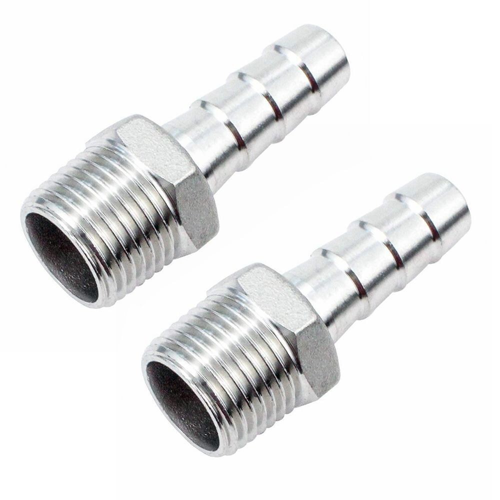 2x Stainless Steel 1/4