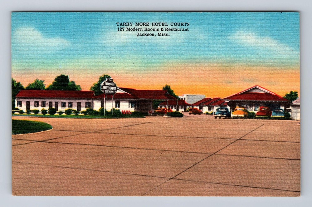 Jackson MS-Mississippi, Tarry More Hotel Courts, Vintage Postcard