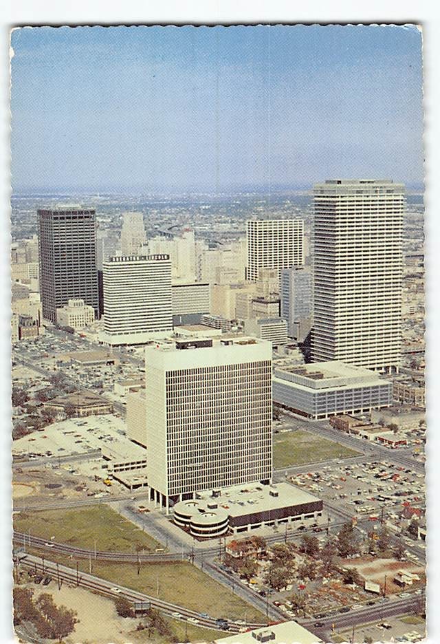 Postcard Aerial View Houston Texas USA