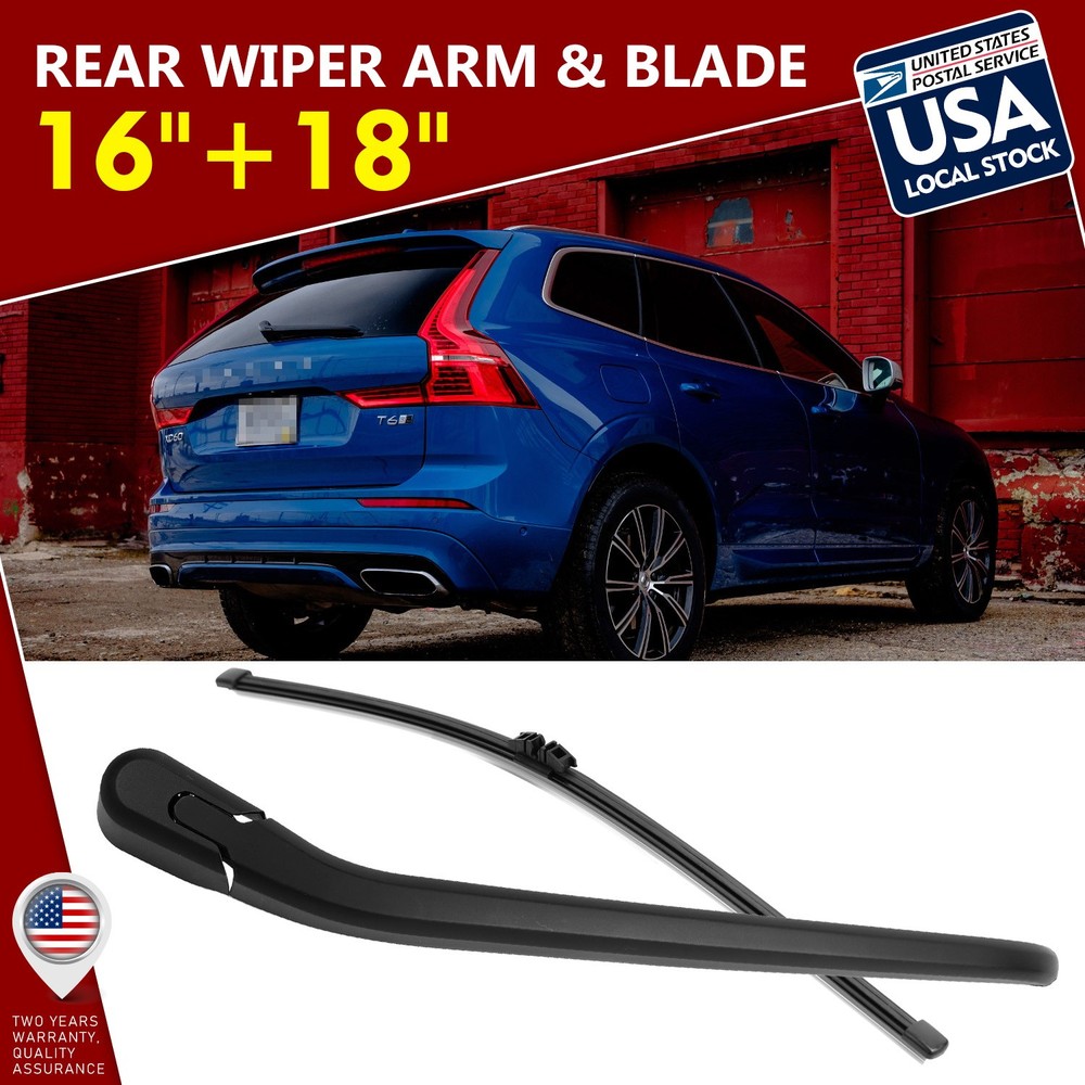 Durable Universal 16''+18'' Car Rear Windshield Wiper Arm & Blade for Black
