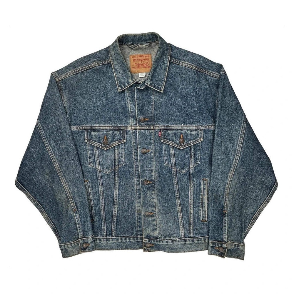 Levis Denim Jacket - Large Blue Cotton