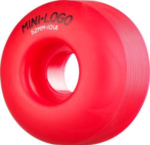 Mini Logo C-Cut 52mm 101a Red Skateboard Wheels (Set of 4)