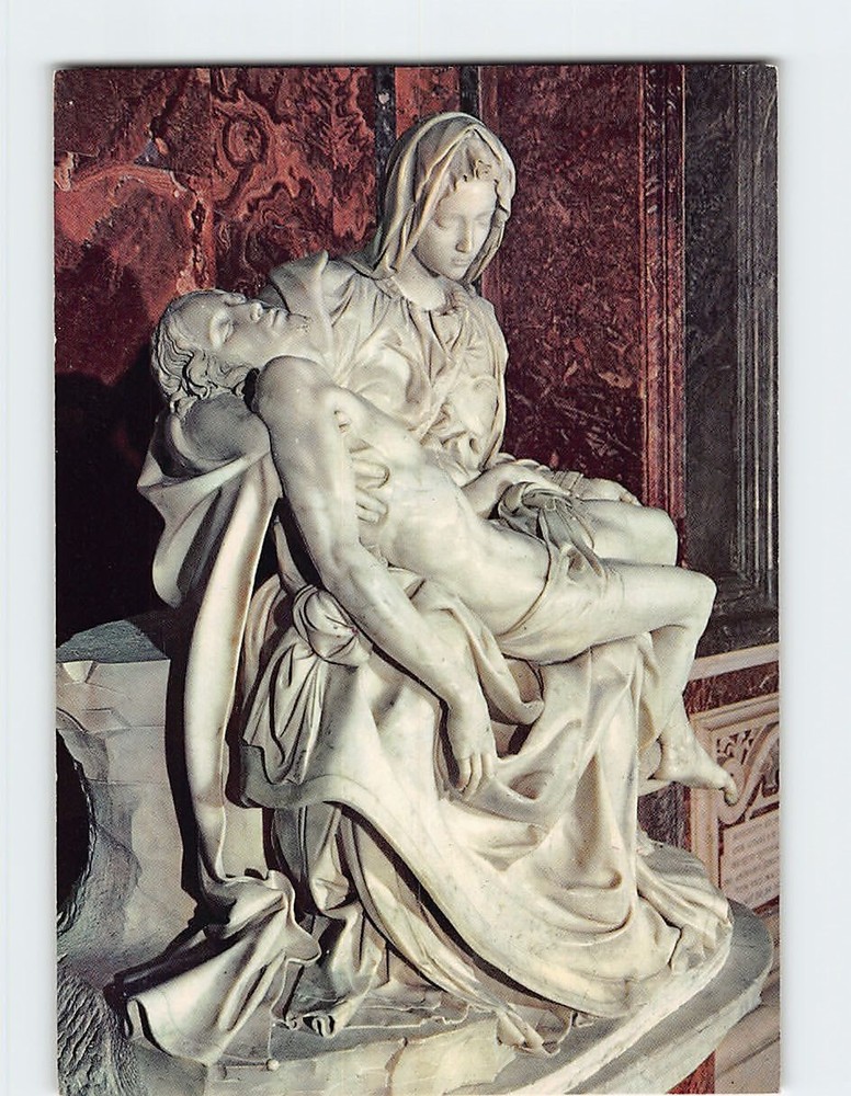 Postcard La Pieta by Michelangelo St. Peter's Basilica Vatican