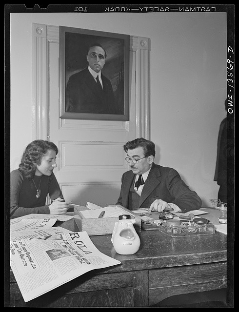 Photo:New York NY Girolamo Valente 1943 anti-fascist La Parola conference