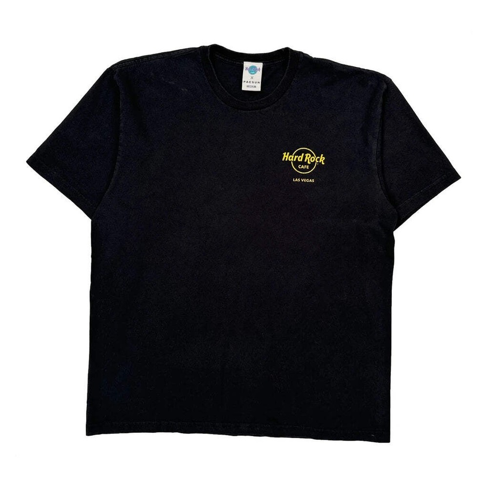 Hard Rock Cafe Graphic T-Shirt - Medium Black Cotton