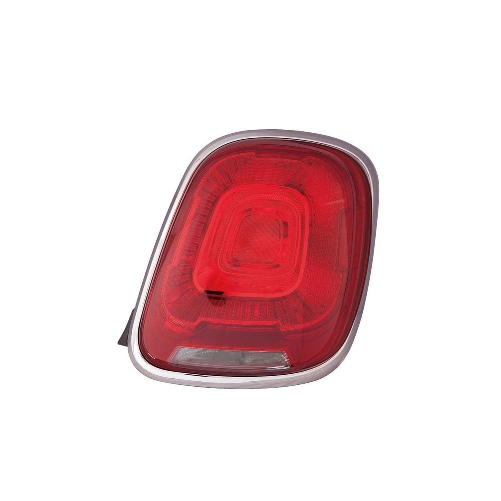 Tail Light Brake Lamp For 2016-18 Fiat 500X Passenger Side Outer Chrome Housing