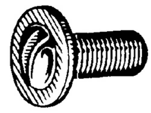 AMZ M6-1.0 x 16mm Slotted Washer Head License Plate Screws and Fasteners