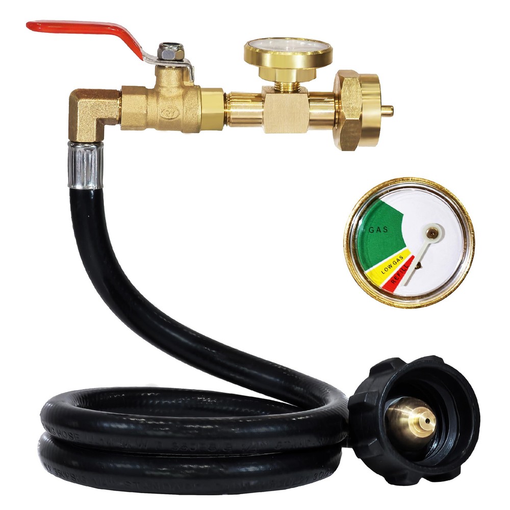 Propane Refill Adapter Hose for 1 lb. TanksPropane Adapter 20lb to 1lb Conver