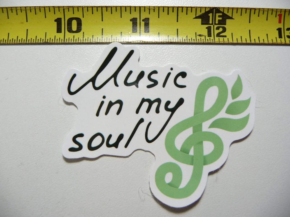 Music Is My Soul Sticker Decal for Concert Fans and Scrapbooking